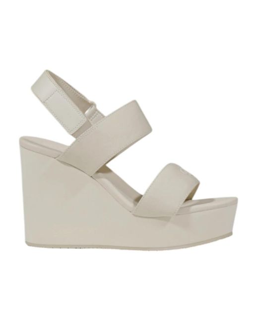 Wedges di Calvin Klein in White