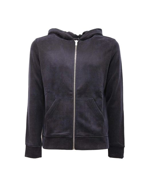 Dondup Hoodies & Sweatvesten ,Blauw ,Blauw Sweatshirt in het Black voor heren