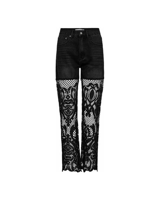 Haute L'Amitié Black Straight Fit Jeans