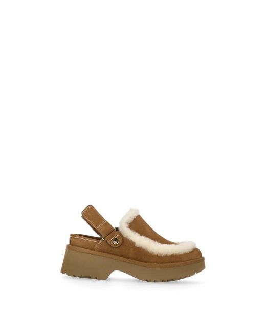Ugg Schoenen ,Leer Esmee Clog in het Natural