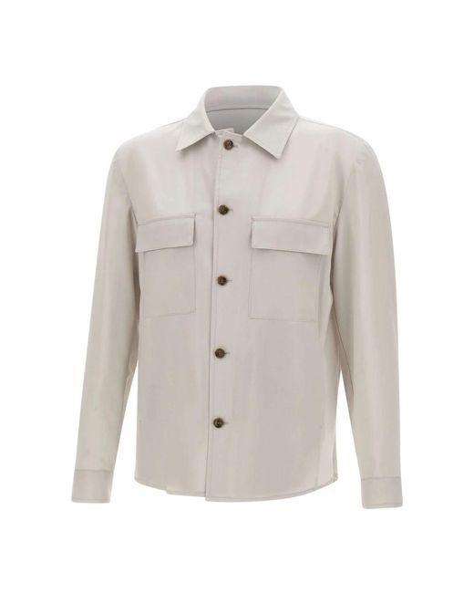 Barba Napoli Gray Light Jackets for men