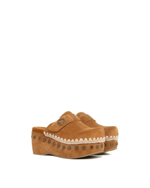 Mou Brown Clog Plain