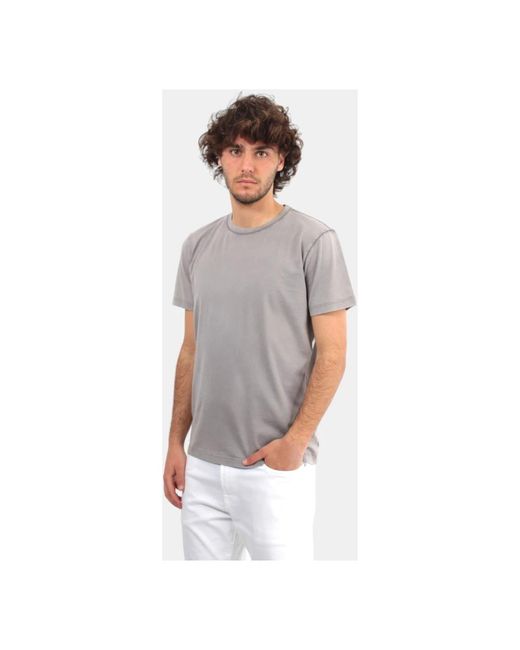 Roberto Collina Graues rundhals-t-shirt in Gray für Herren