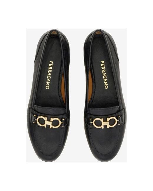 Ferragamo Black Loafers