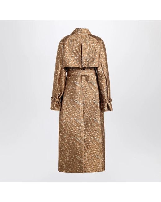 Max Mara Elegante Tench Overjas Voor Vrouwen in het Brown