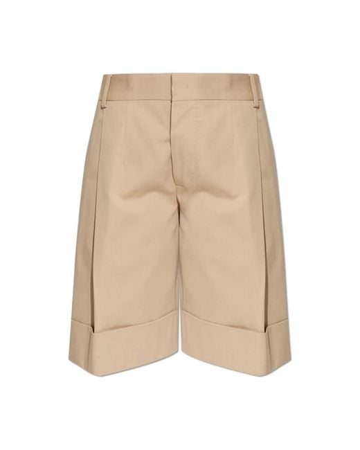 DSquared² Korte Broeken ,Katoen Logo Shorts in het Natural