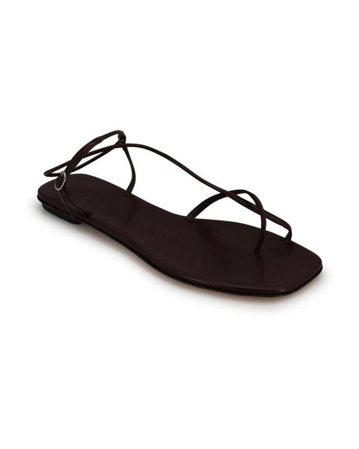Soeur Brown Flat Sandals