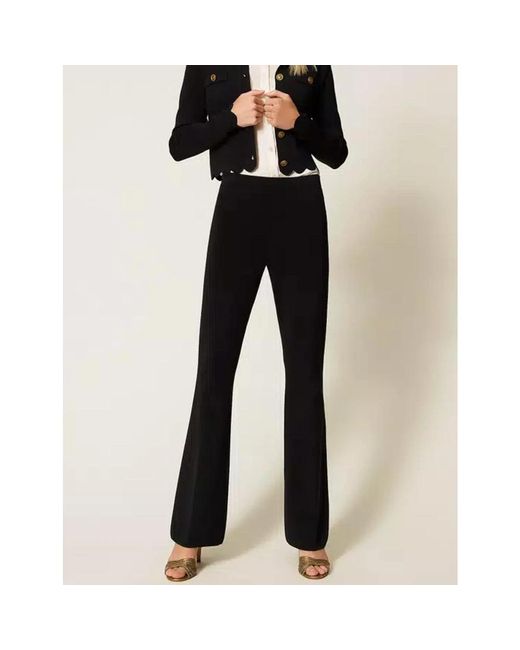 Twinset Black Wide Trousers