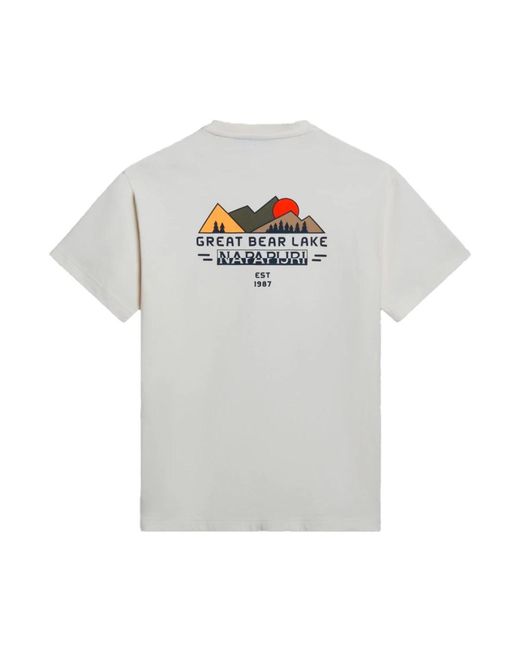 Napapijri Gray T-Shirts for men