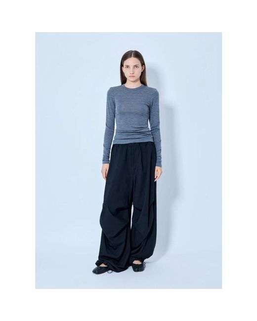 Rohe Blue Round-Neck Knitwear