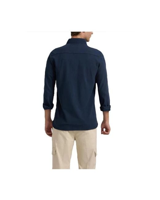 Silbon Blue Polo Shirts for men