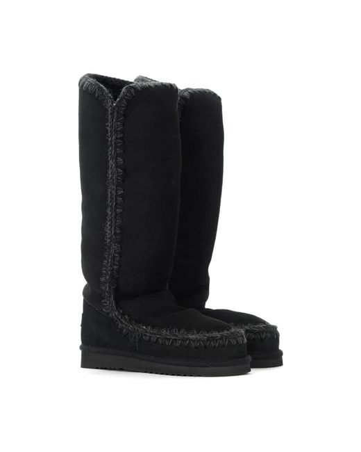 Mou Black Winter Boots