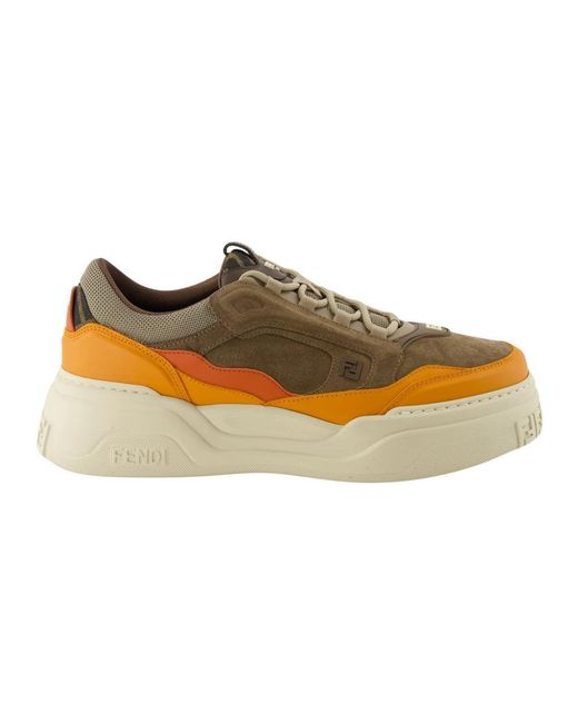 Fendi Force Sneakers in Brown für Herren