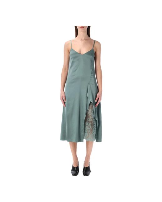 Midi Dresses Acne de color Blue