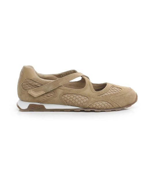 Ash Natural Ballerinas