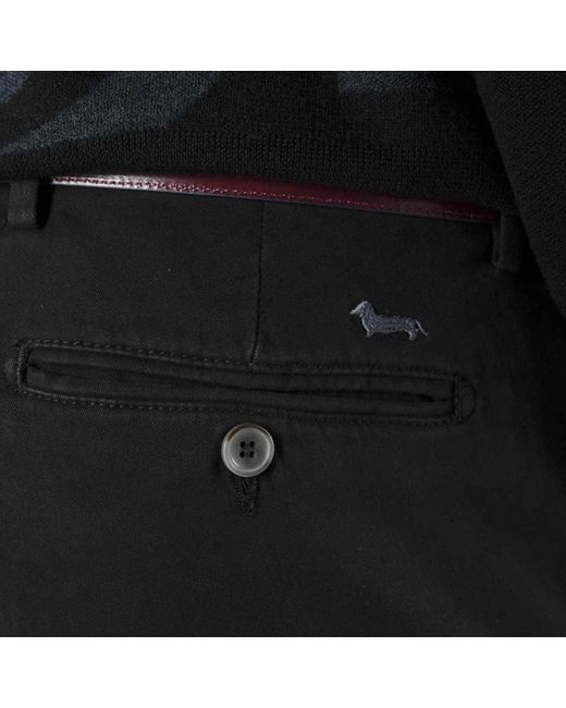 Harmont & Blaine Broeken ,Zwart ,Katoen Chino in het Black voor heren