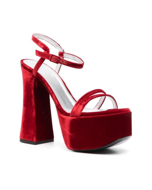 Philosophy Di Lorenzo Serafini Red High Heel Sandals