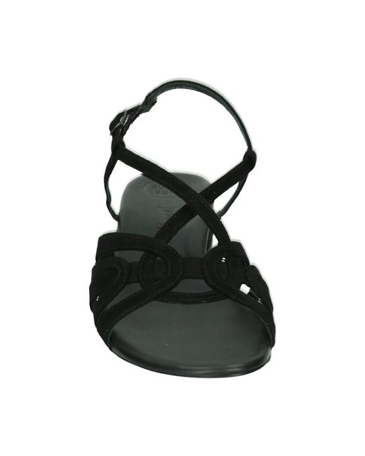Paul Green Black Schwarze Sandale Mit G-Weite