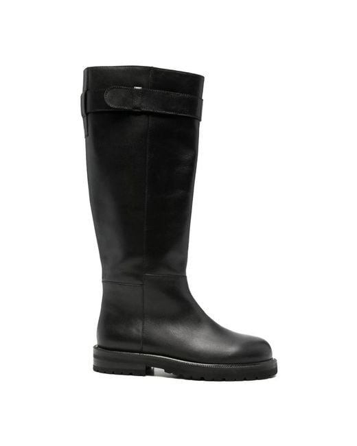 ADRIANNA FERETTI Black High Boots
