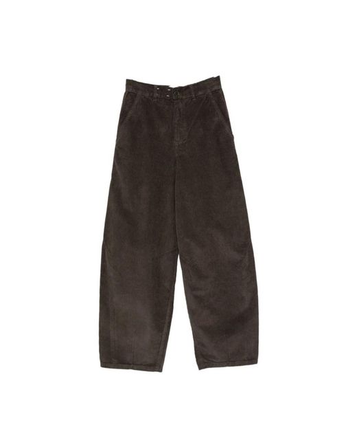 Alysi Gray Tapered Trousers