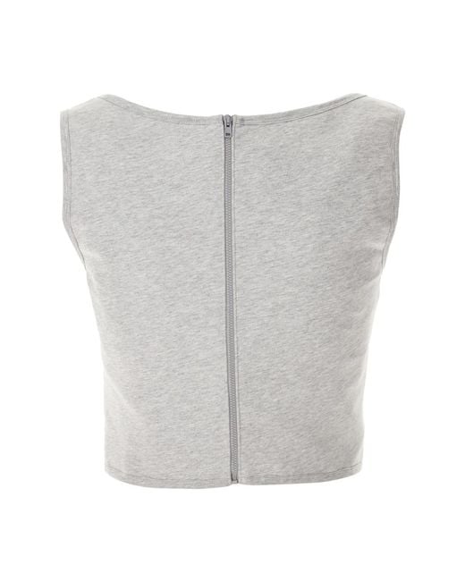 Moschino White Sleeveless Tops