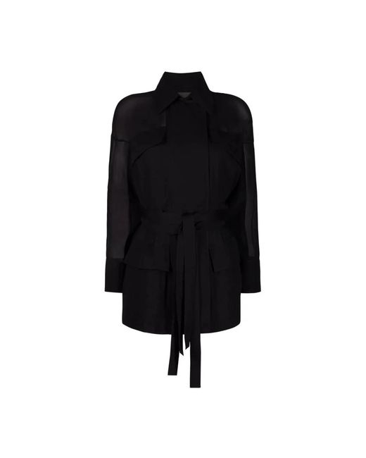 Ferragamo Jassen ,Zwart ,Parka Jas in het Black