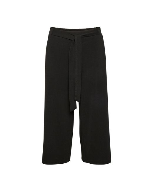 Kaffe Black Cropped Trousers