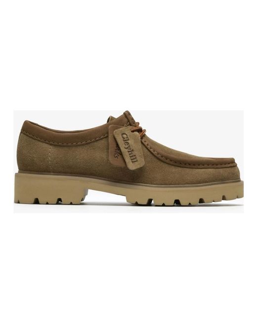 Clarks Brown Laced Shoes for men