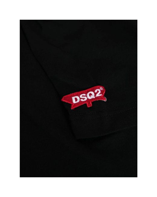 DSquared² Schwarze t-shirts und polos in Black für Herren