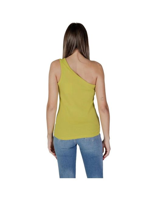 B.Young Green Sleeveless Tops