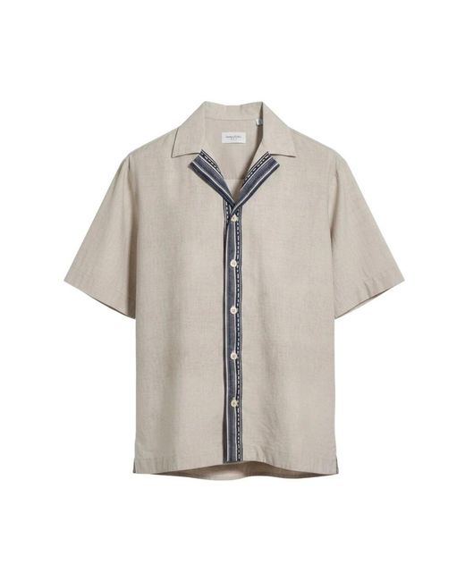 Tintoria Mattei 954 Gray Short Sleeve Shirts for men