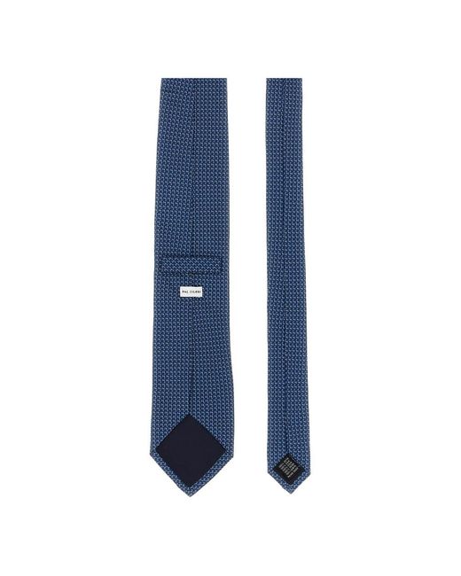 Pal Zileri Accessoires ,Blauw ,Patterned Silk Tie in het Blue voor heren