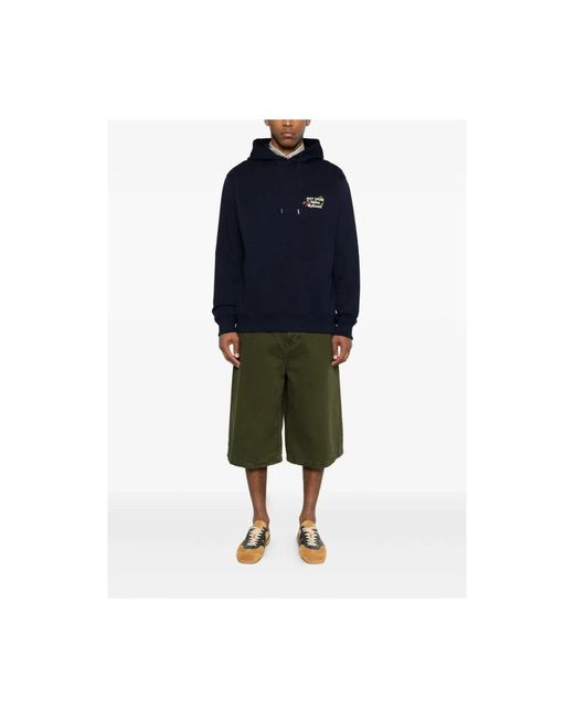 Drole de Monsieur Blue Hoodies for men