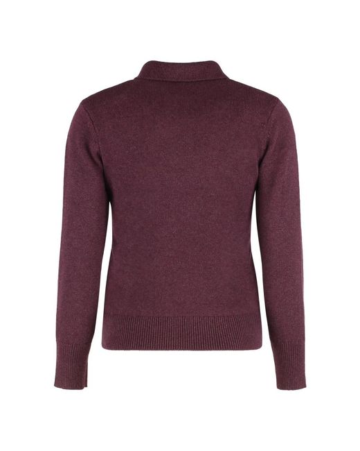 Isabel Marant Purple Round-Neck Knitwear