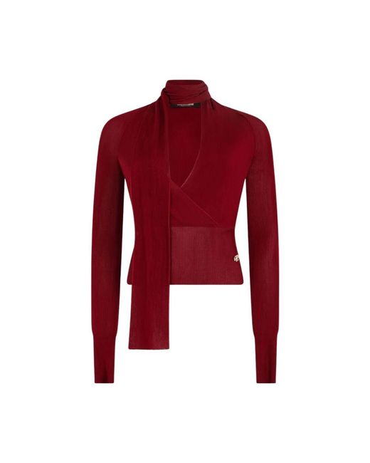 Roberto Cavalli Red Turtlenecks