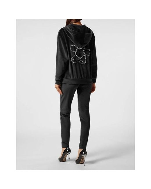 Philipp Plein Chenille Jogging Tracksuit Teddy in het Black