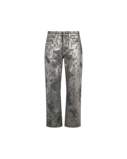 Roberto Cavalli Gray Straight Fit Jeans for men