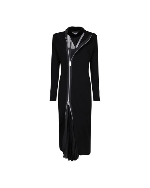 Sacai Black Maxi Dresses