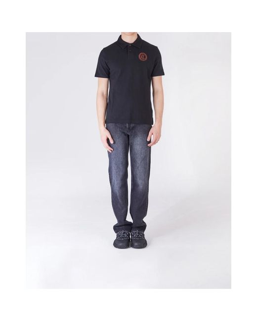 Just Cavalli Blue Polo Shirts for men