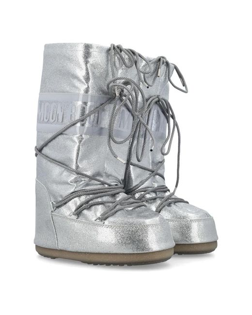 Moon Boot Gray Winter Boots