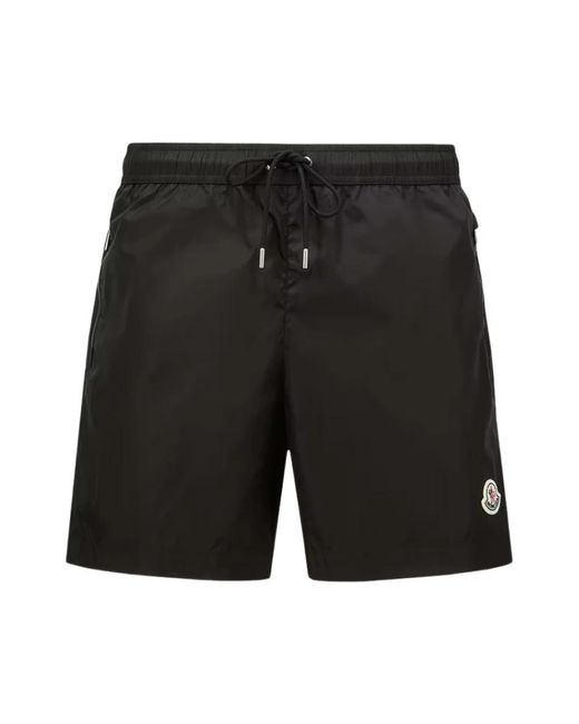 Moncler Black Beachwear for men