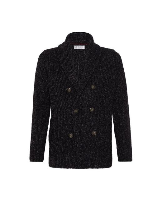Brunello Cucinelli Black Blazers for men