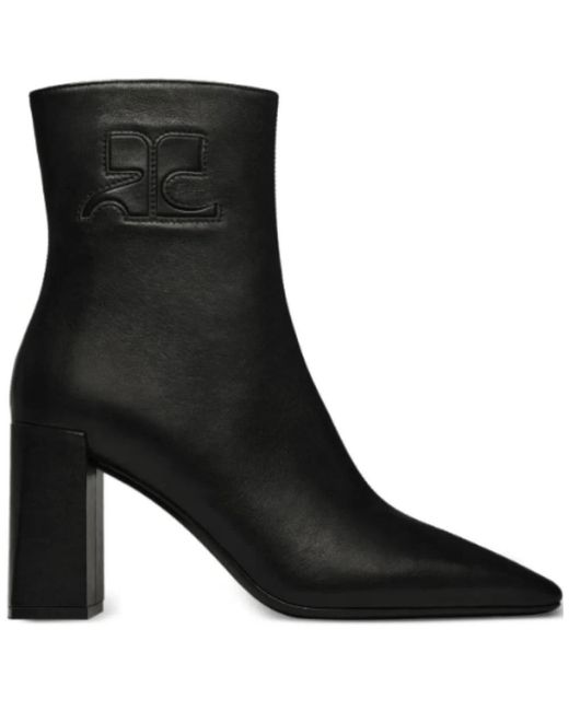 Courreges Black Heeled Boots