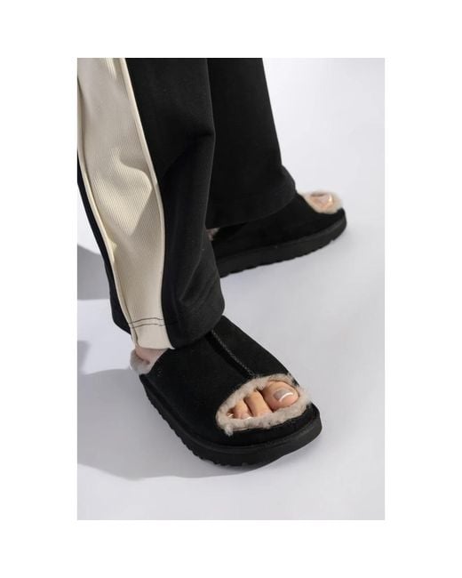 Ugg Black Sliders