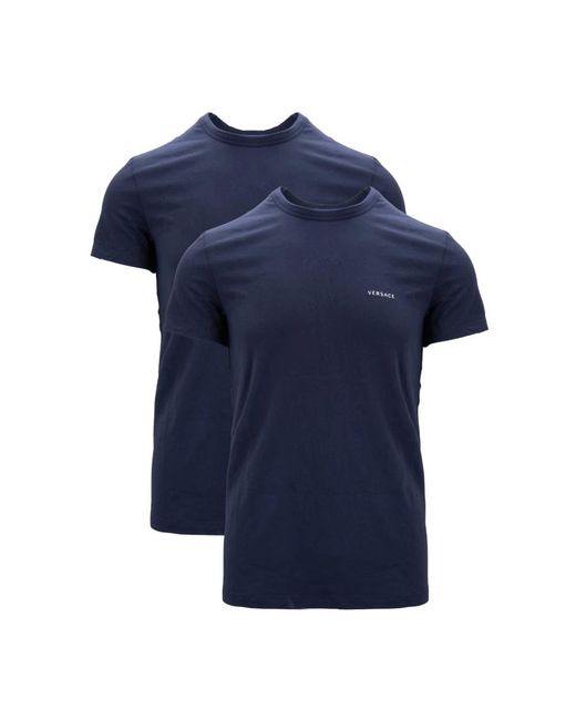 Versace Tops ,Blauw ,Katoen Tank Top Set in het Blue voor heren
