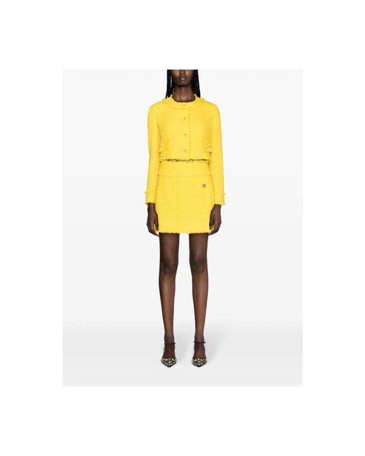 Dolce & Gabbana Yellow Short Skirts