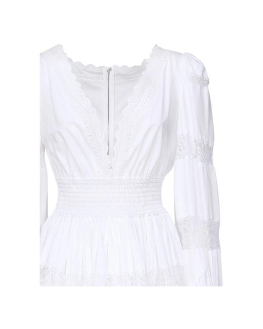 Dolce & Gabbana White Short Dresses