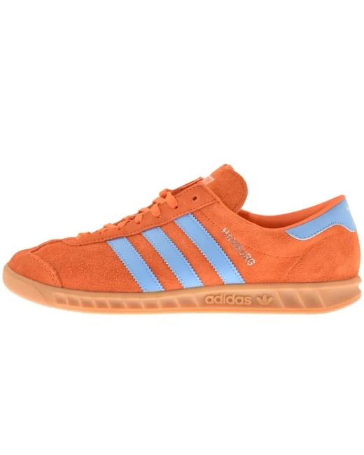 adidas Originals Hamburg Gx7224 Collegiate Orange Blau f r Herren