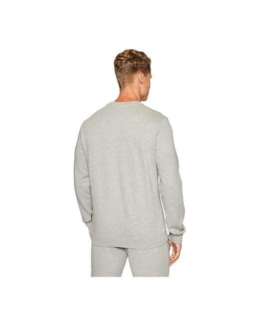 Napapijri Hoodies & Sweatvesten ,Grijs ,Katoen Ronde Hals Lange Mouw Katoenmix Sweatshirt in het Gray voor heren