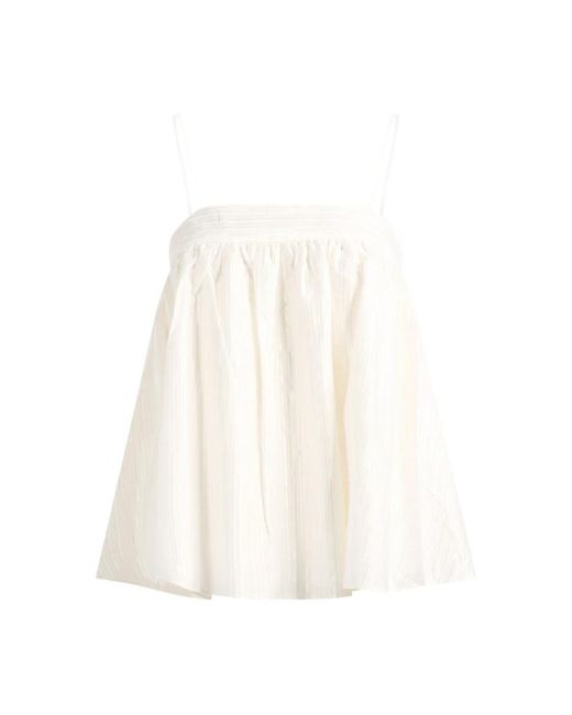 ROTATE BIRGER CHRISTENSEN White Sleeveless Tops